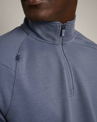 Dream State 1/4 Zip in Shale Blue