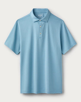 Drive Time Polo in Azure Blue Stripe