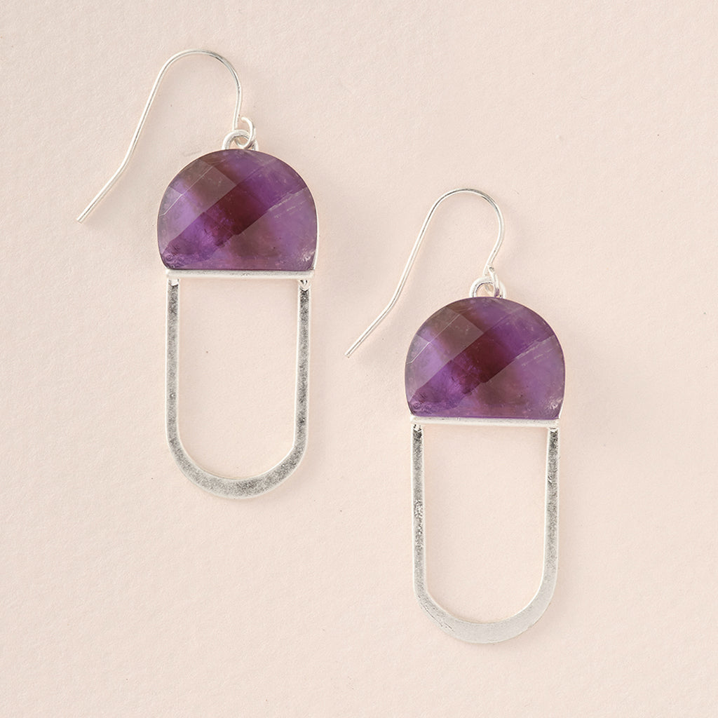 Chandelier Earrings - Amethyst