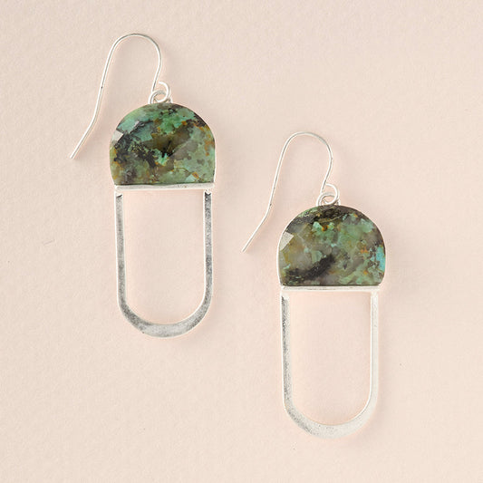 Chandelier Earrings - African Turquoise