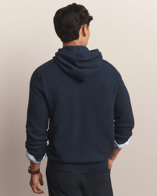 Fine Knit Sweater Hoodie in True Navy Heather – Men's Hoodie by Rhone