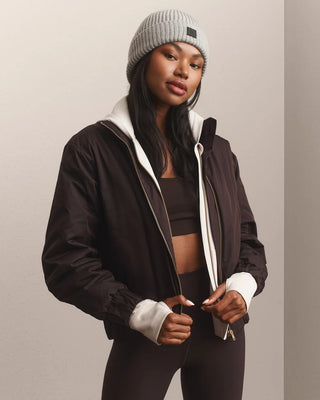 Forte Bomber Jacket in Dark Espresso