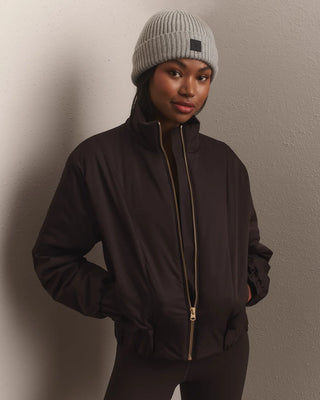 Forte Bomber Jacket in Dark Espresso