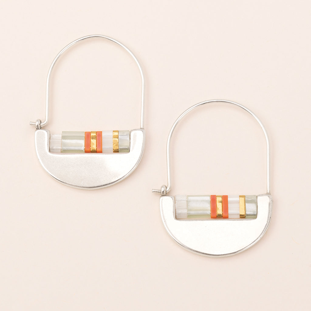 Good Karma Miyuki Crescent Earrings