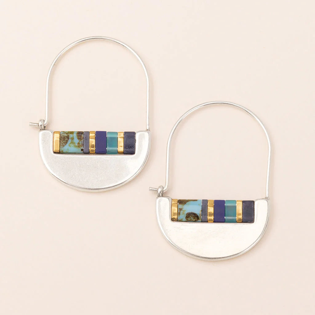 Good Karma Miyuki Crescent Earrings