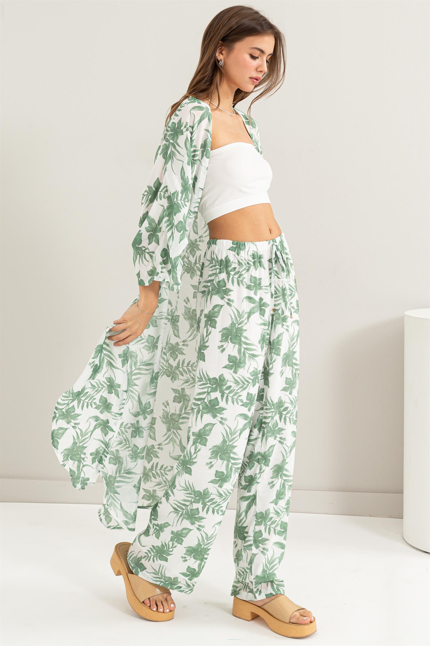 Tropical Pants in Green
