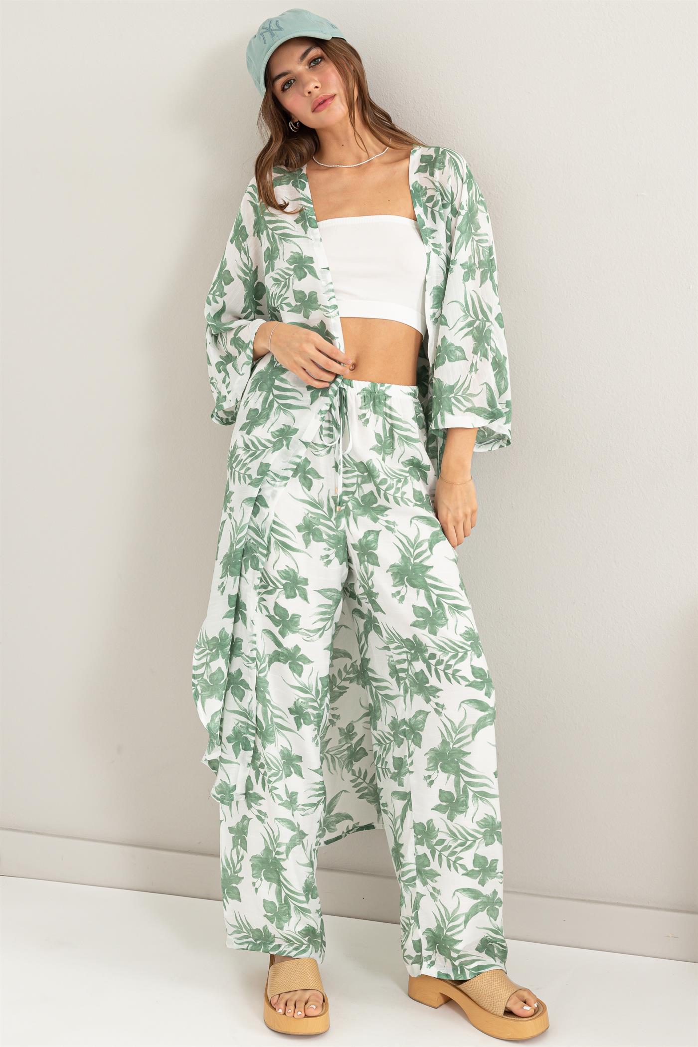 Tropical Pants in Green