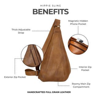 Large Hippie Sling in Cognac
