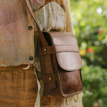 Boxy Crossbody in Vintage Brown