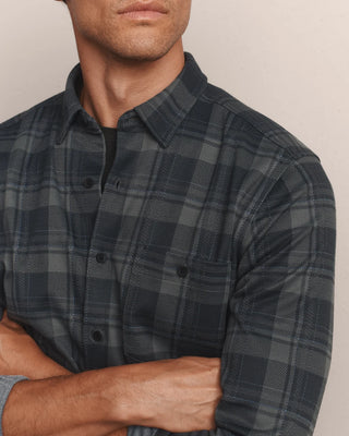 Hardy Flannel Shirt in Pure Black Buffalo Plaid – Men's Flannel Shirt by Rhone