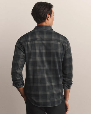 Hardy Flannel Shirt in Pure Black Buffalo Plaid – Men's Flannel Shirt by Rhone