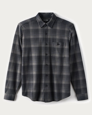 Hardy Flannel Shirt in Pure Black Buffalo Plaid – Men's Flannel Shirt by Rhone