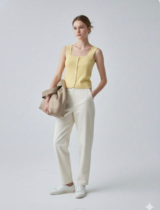 Square Neck Knit Top