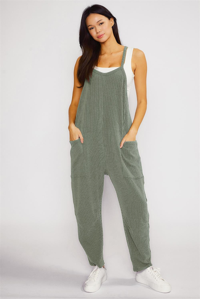 Wave Ribbed Jumpsuit