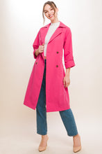 Hot Pink Trench Coat