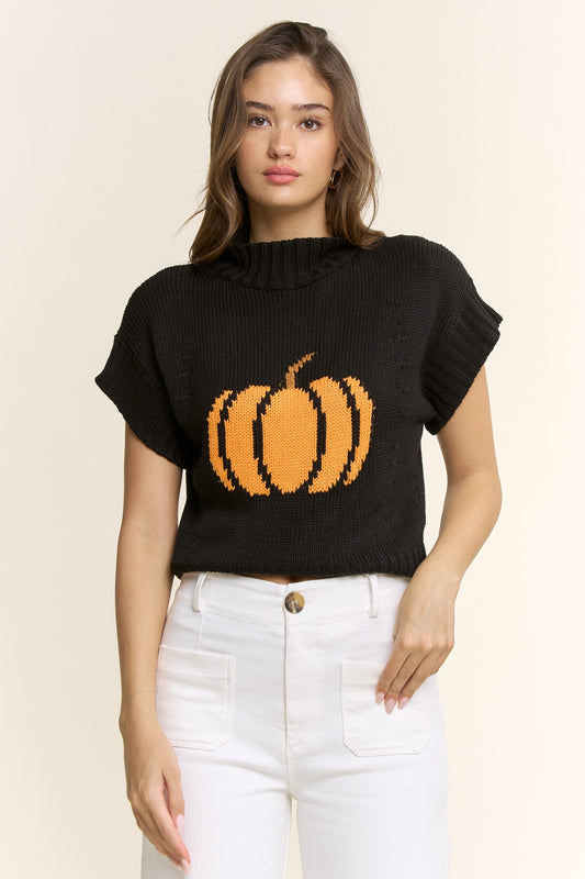 Pumpkin Sweater in Black