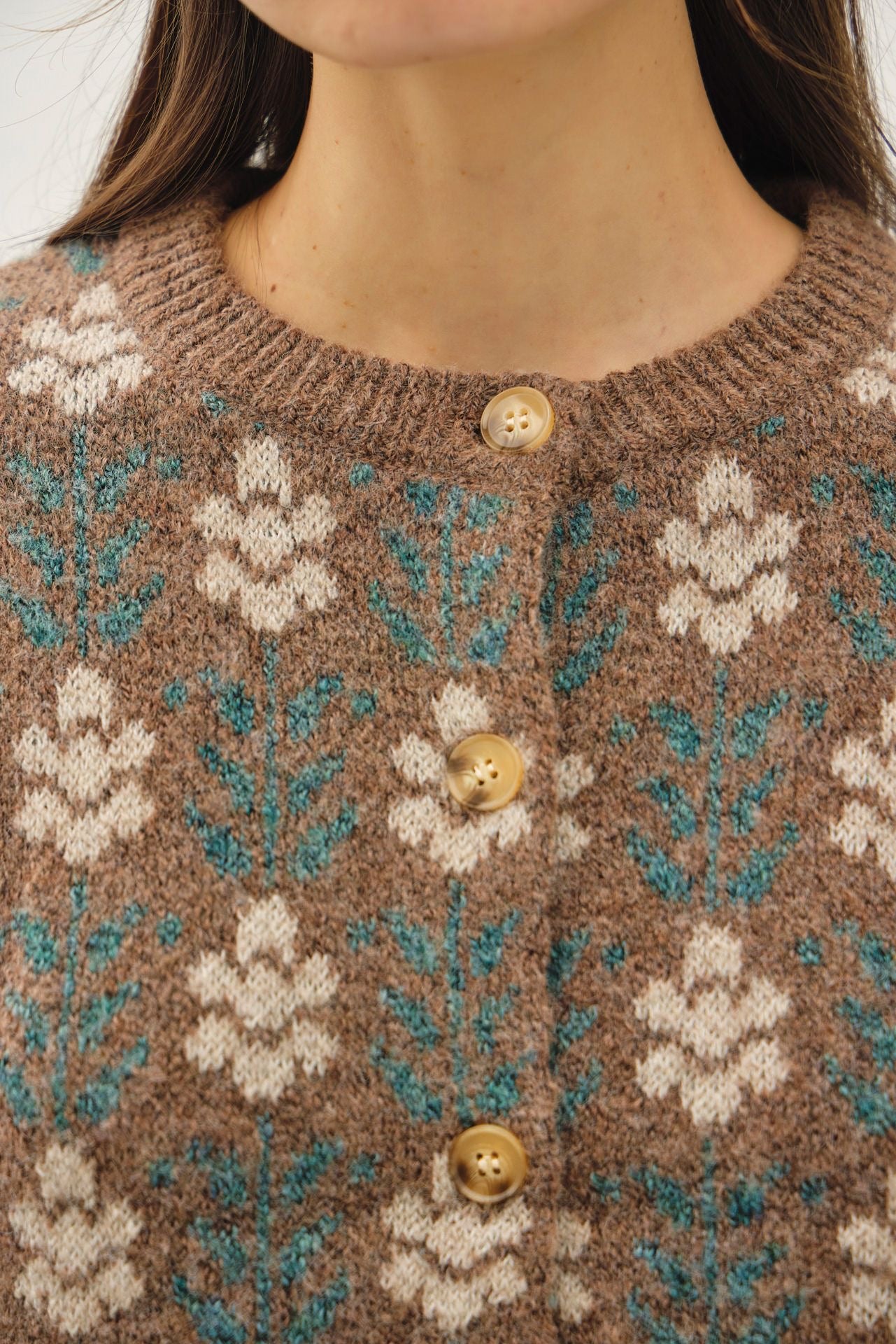 Floral Cardigan Sweater