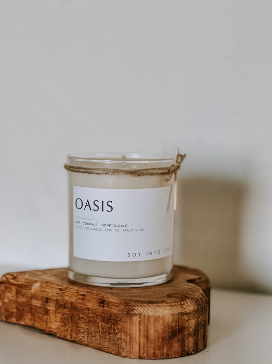 11.5 oz 100% Soy Candle - Oasis