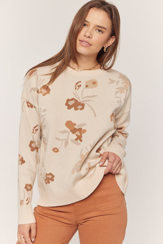 Fall Floral Sweater