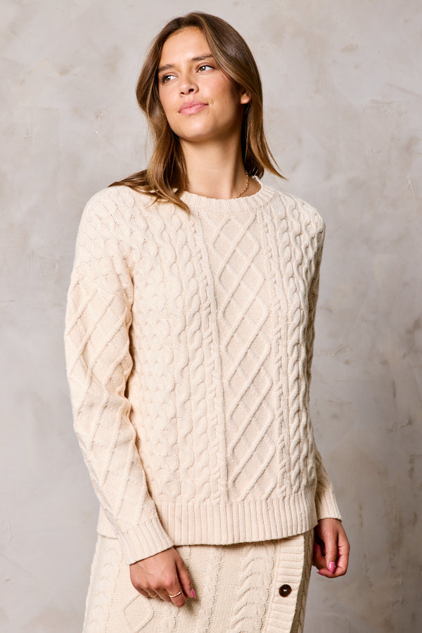 Soft Touch Mixed Cable Sweater