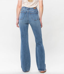High Waist Elastic Waistband Jeans