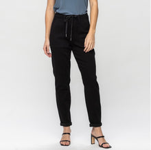 High Waist Black Joggers