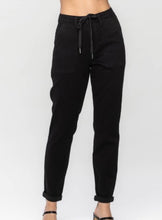Curvy High Waist Black Joggers