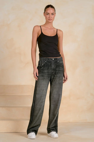 Elan: Jojo Denim Track Sweatpants