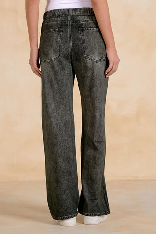 Elan: Jojo Denim Track Sweatpants