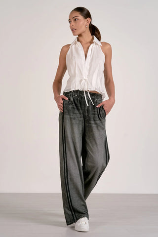 Elan: Jojo Denim Track Sweatpants