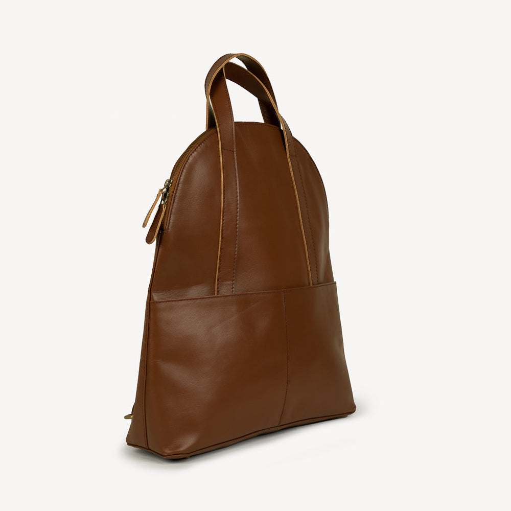 Halfmoon Backpack in Chocolate Brown