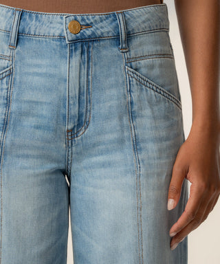 Jodi High-Rise Wide-Leg Jeans in Light Wash