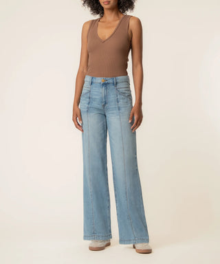 Jodi High-Rise Wide-Leg Jeans in Light Wash