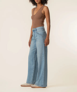 Jodi High-Rise Wide-Leg Jeans in Light Wash