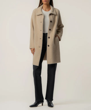 Blythe Long Sweater Jacket in Oatmeal