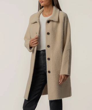 Blythe Long Sweater Jacket in Oatmeal