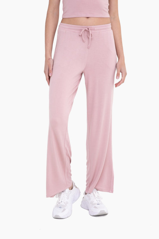 Mid-Rise Lounge Terry Pants in Rose