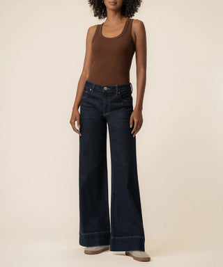 Kut from the Kloth Maya High Rise Fab Ab Wide Leg Jeans