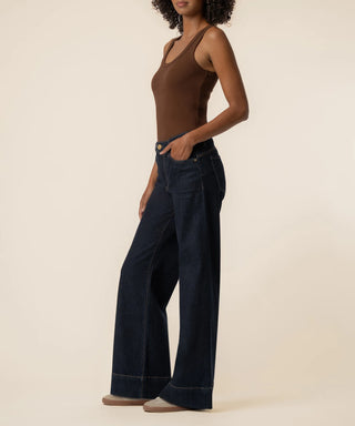 Kut from the Kloth Maya High Rise Fab Ab Wide Leg Jeans