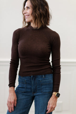 Pistola Juno Featherweight Sweater in Mocha