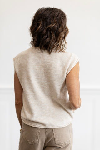 Button Front Knit Sweater Vest