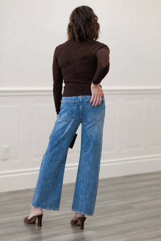 Pistola Larsen High Rise Ankle Relaxed Flare Jeans