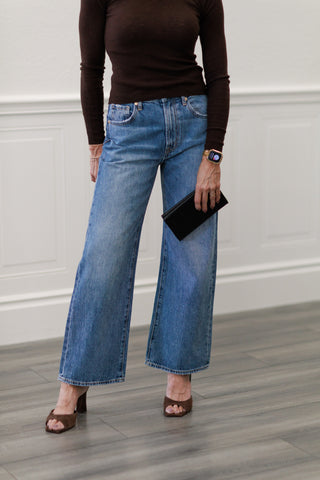 Pistola Larsen High Rise Ankle Relaxed Flare Jeans