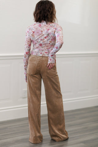 Pistola Jadyn Low Slung Palazzo Pant in Camel