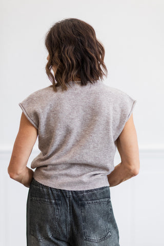 Button Front Knit Sweater