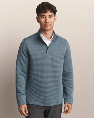 Landmark 1/4 Zip in Shadow Blue – Men's Quarter Zip by Rhone