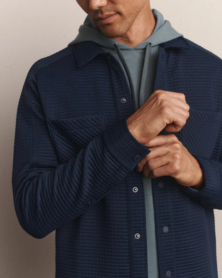 Landmark Shacket in True Navy – Men's Shacket by Rhone
