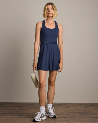LightSpeed Court Dress in Navy Blue