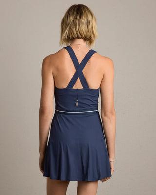LightSpeed Court Dress in Navy Blue
