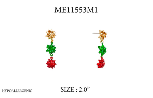 Tripple Bow Earrings